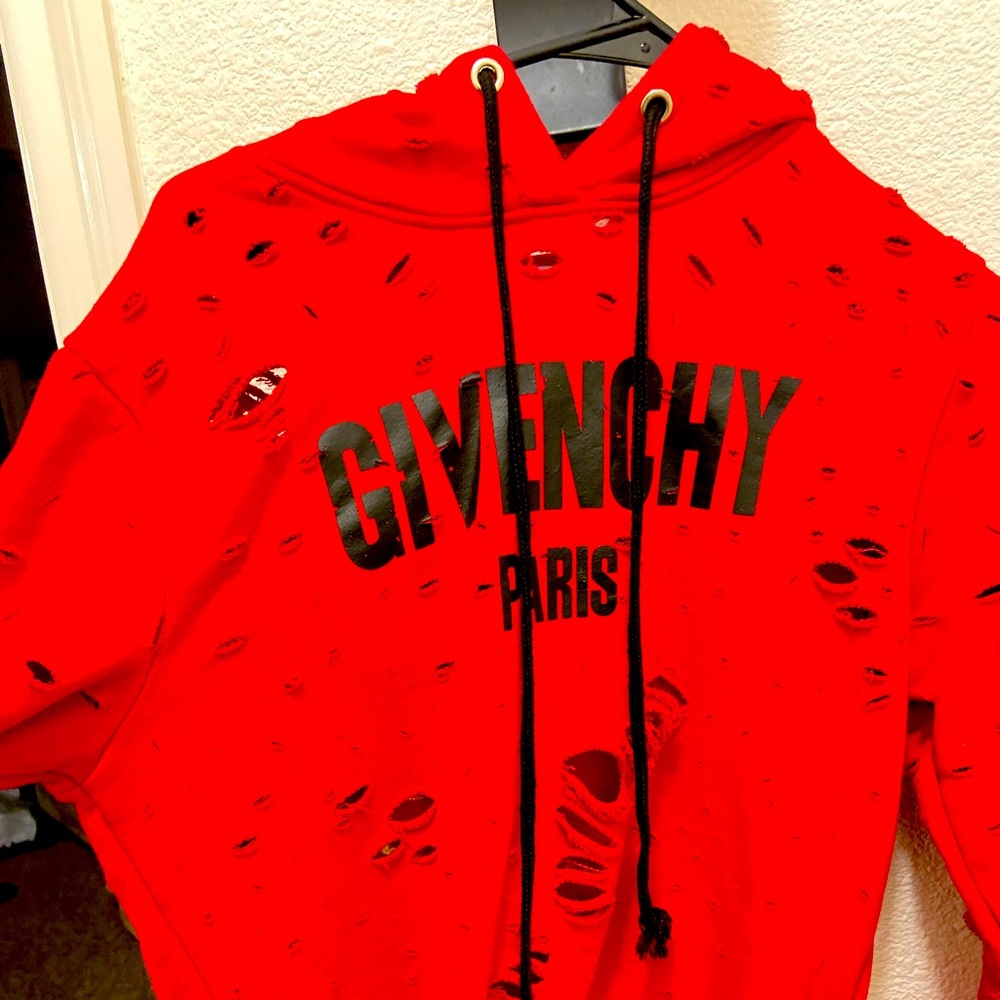 Distressed hoodie